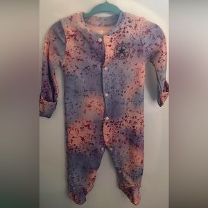 Tye Dye Print Converse Baby Onesie